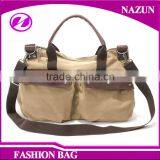 Wholesale Low Moq Custom Design Boy and Girls Vintage Canvas School Bag thumbnail-3