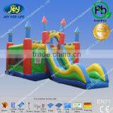 inflatable jumping trampoline with slide big inflatable castle