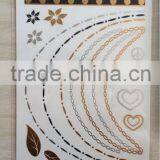NEW Gold Silver Flash Tattoo With Stock Glitter Metallic Temporary Tattoo, 2014 New and High Quality Tattoo thumbnail-1