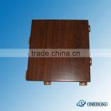 Outdoor Building Materials Wood Grain Aluminum Solid Wall Panel thumbnail-1
