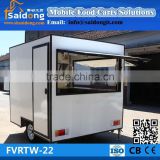 CE approval manufacturer design electric hot dog ice cream trailer-food cooking truck for sale