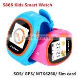 Hot S866 Gps Android Wifi Fashion Bracelet Smart Children Watch Phone thumbnail-2