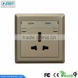 Electrical Socket Panel Mount 5V2.1A USB Wall Socket Outlet AC95V-264V