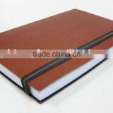 High quality customized made-in-china leather Notebook with band for business(ZDD12-102)