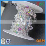 Fancy Resin Rhinestone Chain by Meter,Fashion Decorative Rhinestone Chain Triming thumbnail-1