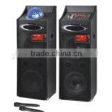 High Power Stage Outdoor Active Speakers With Remote and Wireless Mic and Led Light YY-106 thumbnail-2