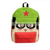 Lovely kids Student book bag school bagckpack canvas cartoon student school bag