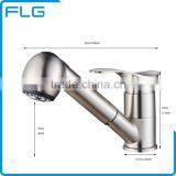 Factory Price Single Hole Kitchen Faucet Brushed thumbnail-3