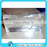 Acrylic Clear Stand Customized Thick Holder CNC Milling Cube