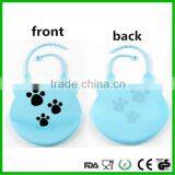 2016 Hot Sale Cute Animal Design Food Grade Silicone Baby Bib Durable