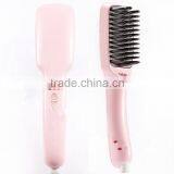 Anti-Scald Ceramic Heater 2 In 1 Anion Hair Straightener Brush thumbnail-1