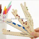 15cm Promotion Cartoon Animal Wooden Ruler thumbnail-2