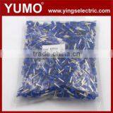 YUMO 100Pcs Insulated Wire Copper Connector Cord Pin End Crimp Terminals Kits AWG 10 Blue E2512 thumbnail-1