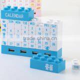DIY Blocks Usb 2.0 Hub Calendar With Bluetooth/usb Hub With Cable/Executive DIY Desk Calendar 2015 thumbnail-2