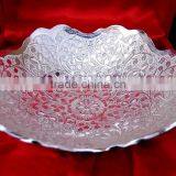 New Design and Attractive Promotional Gift, Corporate Gift Item Silver Plated Brass Bowl thumbnail-1