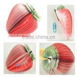 A092 Wholesale 3D Promotional Shape Strawberry Fruit Memo Pad thumbnail-1