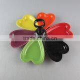 Colorful Divided Ceramic Candy/cake Display Stand in Stocked thumbnail-1