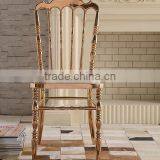 Quality Polished Rose Golden Stainless Steel Luxury Modern Chiavari Tiffany Chair LQ-SSC001R thumbnail-2
