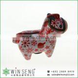 Cheap Coin Box Lovely Design Flower Patterns Horse Shaped Ceramic Animal Piggy Bank thumbnail-2