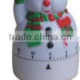 Snowman Shape Plastic Kitchen Timer/mechanical Timer