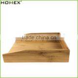 Bamboo wooden letter printing paper storage tray Homex-BSCI