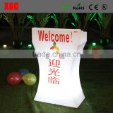 led glowing cocktail table Outdoor 16 color illuminated table for sales