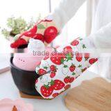 Printed Heat Resistant Grill Microwave Oven Gloves Wholesale Cotton Oven Mitts thumbnail-1