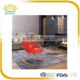 Manufacturer Popular Cheap Plastic Rocking Chair With Beech Legs thumbnail-1
