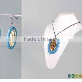 Set of Necklace and Earrings, Made of Natural Horn and Lacquer in Vietnam Code: KS_VTC10 thumbnail-1