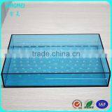 Chinese Manufacture Custom Made Purple Cube Plastic Acrylic Tea Serving Tray thumbnail-2