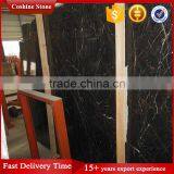 Polished Black Marble With White Grain, China Saint Laurent Marble thumbnail-5