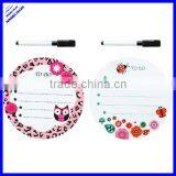 2013 Hot Selling Cheap Oval Shaped Mini no Frame White Board