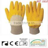 CR Latex Coated Gloves,jersey Line,knitted Wrist,open Back thumbnail-1