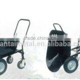 Industrial Metal Four Wheel Wheelbarrow Dump Cart WB4800 thumbnail-1