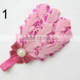 Curly Feather With Pearl Bead Rhinestone for Kids Hair Accessories thumbnail-3