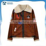Customize Embroidered Logo Women Winter Coat Longsleeve Faux Fur Suede Coat Jacket thumbnail-1