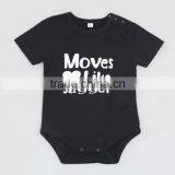 Wholesale Cotton Blank Clothes Baby Snap Crotch Bodysuit thumbnail-2