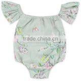 Summer Infant Girls off Shoulder Romper Floral Short Alls thumbnail-1