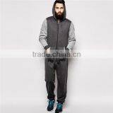 Cheap Wholesale Loungewear Adult Onesie With Contrast Sleeves thumbnail-3