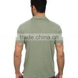 Custom High Quality Mens High Quality Stiff Collar Grey Cotton Polo Shirts thumbnail-3