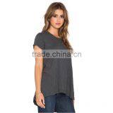 Quality Round Neck t Shirt Wholesale Plain Grey t Shirt Designing Online thumbnail-2