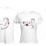 Intriguing Couple Printing t Shirt for Couples thumbnail-1