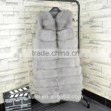 High Quality Hot Sales Type Women Natural Fox Fur Vest Winter Coat Fox Fur thumbnail-1