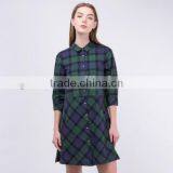 Z&M New Women Latest Fashion Dress Shirt Dress Cotton Dress thumbnail-2