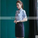 Custom High Quality Korea Design Female Uniform Fancy Blouse Designs Top Blouse thumbnail-2