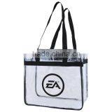 Clear Stadium Tote Bag - Made From Clear Vinyl, NFL Security Approved and Comes With Your Logo. thumbnail-2
