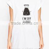 Rolled Sleeves Boyfriend T-Shirts Women Printed Custom T-shirt thumbnail-4