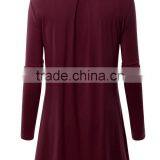 Women's Long Sleeve Plain Blank Solid Color Modal t Shirts Manufacturer in China thumbnail-6
