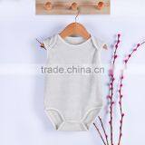 Organic Cotton Baby Rompers Vest Sleeveless Baby Onesie thumbnail-1