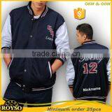 Customize Mens Custom Made Winter American Letterman Cheap Varsity Baseball College High School Uniforms Bomber Jacket Man thumbnail-1